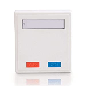 C2g/ cables to go C2G 03837 2-Port Cat5e Surface Mount Box, White