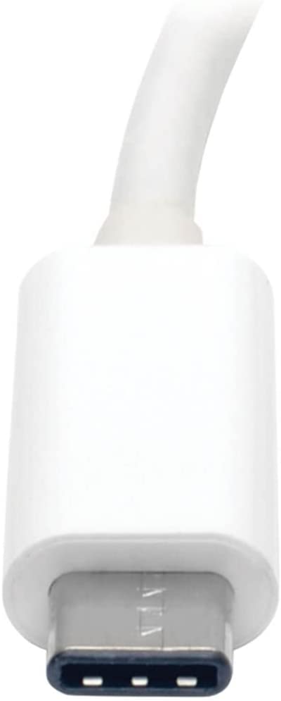 Tripp Lite USB C to VGA Video Adapter Converter1080p, M/F, Thunderbolt 3 Compatible, USB Type C, USB-C, USB Type-C, 6in (U444-06N-VGA-AM),White VGA DP Alternate Mode