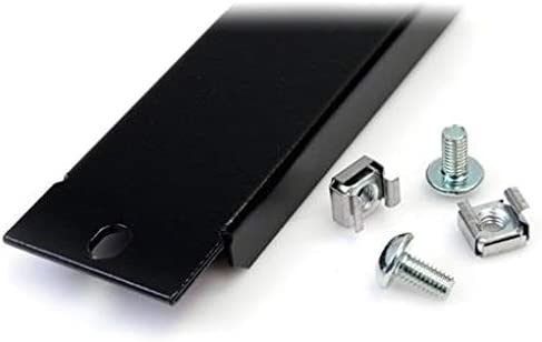 StarTech.com 1U Blanking Panel - Metal Rack Mount Filler Panel - for 19in Server Rack Enclosure or Cabinet - Steel - Black (BLANKB1)