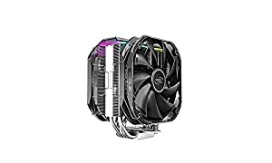 DeepCool AS500 Plus CPU Air Cooler, Universal RAM Height Compatibility, Two 140mm PWM Fan, A-RGB Top Cover, 5 Heat Pipe Design for Intel Core/AMD Ryzen CPUs