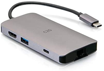C2g/ cables to go USB-C Mini Dock with HDMI, 2X USB-A, Ethernet, SD Card Reader, and USB-C Power Delivery up to 100W - 4K 30Hz
