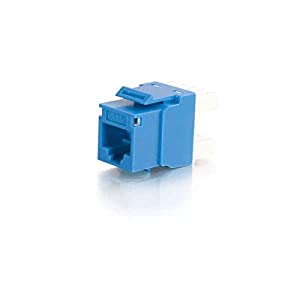 C2g/ cables to go C2G 03796 Cat5e RJ45 Unshielded Keystone Jack, Blue Cat5e 180 Keystone Jack Blue
