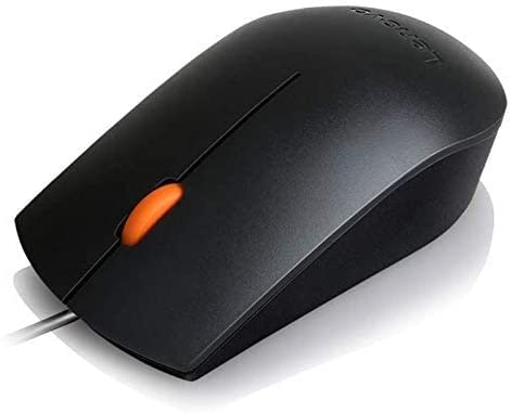 Lenovo 300 USB Combo, Full-Size Wired Keyboard & Mouse, Ergonomic, Left or Right Hand Mouse, Optical Mouse, GX30M39606, Black Keyboard + Mouse Black