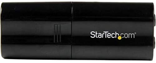 StarTech.com USB Sound Card - 3.5mm Audio Adapter - External Sound Card - Black - External Sound Card (ICUSBAUDIOB) HP + Mic