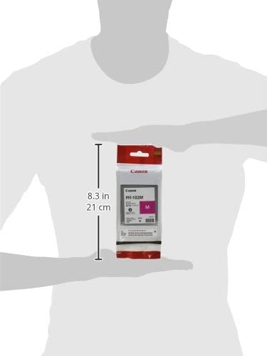 Canon PFI-102M 0897B001AA IPF500 IPF600 IPF700 Ink Tank (Magenta) in Retail Packaging
