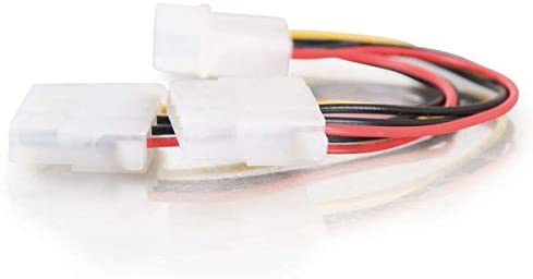 C2g/ cables to go C2G 03166 One 5.25 Inch to Two 5.25 Inch Internal Power Y-Cable, Multi-Color (6 Inch)