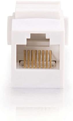C2g/ cables to go C2G 03677 RJ45 (8P8C) Coupler Keystone Insert Module, White