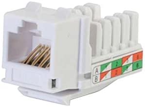 C2g/ cables to go C2G 29311 Cat6 RJ45 Unshielded Keystone Jack, White Cat6 90 Keystone Jack White