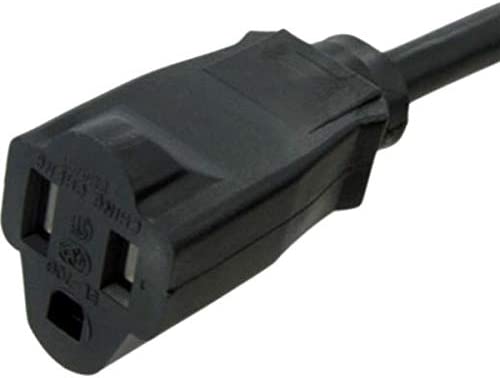 StarTech.com Power Extension Cable - 125V AC - 15A - 6ft - Black