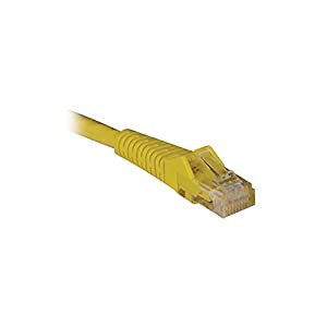 Tripp Lite 10-Pack Cat6 Gigabit Snagless Molded Patch Cable (RJ45 M/M) - Yellow, 1-ft. (N201-001-YW)