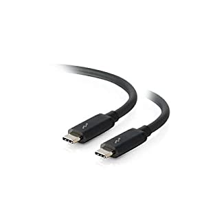 C2g/ cables to go C2G 28840 Thunderbolt 3 USB-C Male to USB-C Male Cable, 40Gbps and 4K 60Hz Video, Black (1.5 Feet, 0.45 Meters)