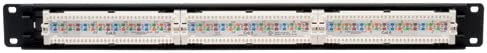 Tripp Lite 24-Port 1U Rackmount Cat6 110 Patch Panel 568B, RJ45 Ethernet(N252-024)