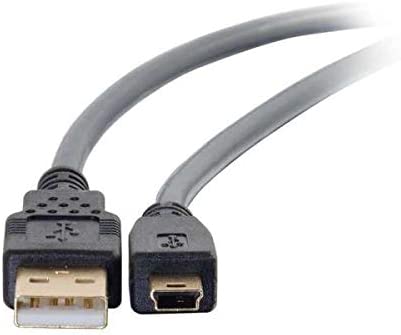 C2g/ cables to go C2G USB Cable, Mini USB Cable, USB 2.0 Cable, USB A to B Cable, 16.4 Feet (5 Meters), Black, Cables to Go 29653 Black 16.4 Feet Ultima USB A to Mini B Male