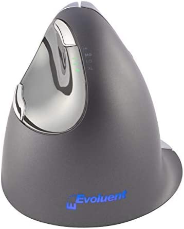 Evoluent VM4R VerticalMouse 4 Right Hand Ergonomic Mouse with Wired USB Connection (Regular Size) USB Wired xl(asia) = m/l(us)