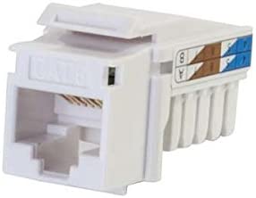 C2g/ cables to go C2G 29311 Cat6 RJ45 Unshielded Keystone Jack, White Cat6 90 Keystone Jack White