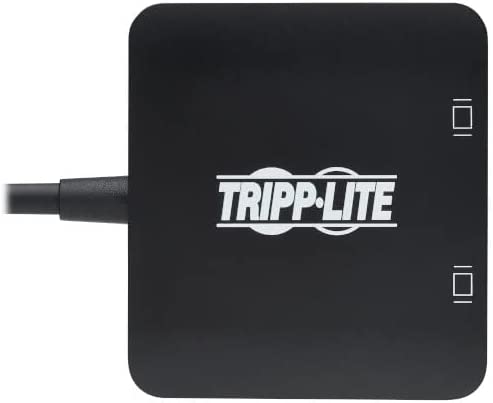 Tripp Lite USB-C Two-Monitor DisplayPort Adapter, Windows & MacBook Pro, 8K @ 30Hz 4:4:4 Single Output, 4K @ 60Hz 4:4:4 Dual Output, HDCP 2.2, HDR, DP 1.4 Alt Mode, 3-Year Warranty (U444-2DP-MST4K6)