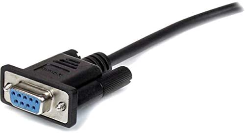 StarTech.com 0.5m Black Straight Through DB9 RS232 Serial Cable - DB9 RS232 Serial Extension Cable - Male to Female Cable - 50cm (MXT10050CMBK) Black 1.5 ft / 45cm Cable