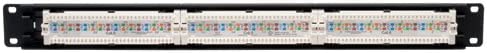 Tripp Lite 24-Port 1U Rackmount Cat6 110 Patch Panel 568B, RJ45 Ethernet(N252-024)