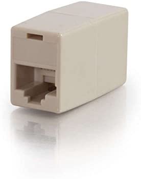 C2g/ cables to go C2G/Cables to Go 01937 RJ45 8-Pin Modular Straight Through Inline Coupler, Ivory 8 Pin Modular Coupler
