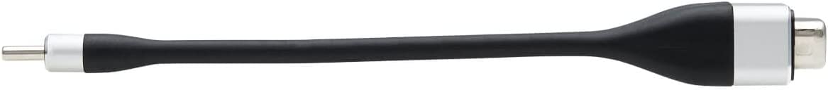 Tripp Lite USB-C to VGA Flat Cable, Flat USB C to VGA Apapter Cable (M/F), 1920 x 1200 60 Hz, Thunderbolt 3 Compatible, Black, 5 in (U444-F5N-VGA)