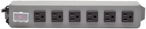 Tripp Lite 6 Outlet Waber Industrial Power Strip, 6ft Cord with 5-15P Plug (6SP) blue 6 Outlet, 6ft Cord Power Strip
