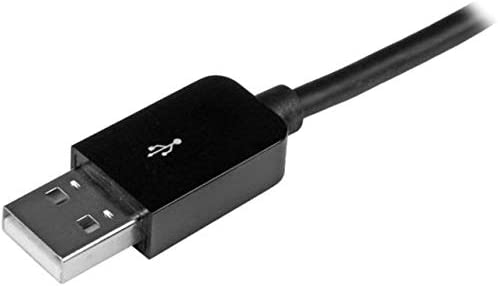 StarTech.com 3m (10ft) Long Black Apple® 8-pin Lightning Connector to USB Cable for iPhone / iPod / iPad - Charge and Sync Cable (USBLT3MB) 10ft Black