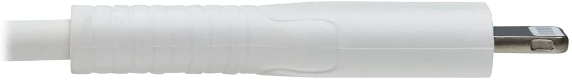 Tripp Lite USB C to Lightning Sync/Charge Cable, 6.6 feet / 2 Meter, White MFI Certified M/M (M102-02M-WH) 2 Meters