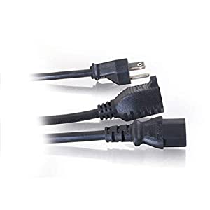 C2g/ cables to go C2G Power Cord, Power Splitter, Power Squid, 1 to 2 Splitter, 16 AWG, Black, 6 Feet (1.82 Meters), Cables to Go 29812 Splitter 6 Feet