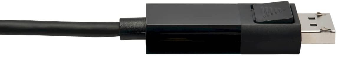 Tripp Lite USB C to DisplayPort Cable Adapter (M/Thunderbolt 3 DisplayPort Cable Adapter, Gen 1, Locking Connector, 4K DP @ 60 Hz, 4: Black, 6 ft. (U444-006-DP-Be)
