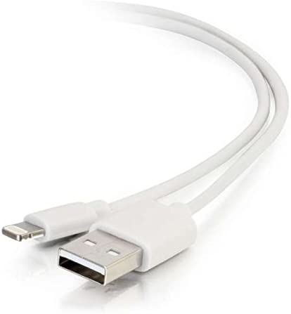 C2g/ cables to go C2G 35498 Lightning Cable - USB A Male to Lightning Male Sync and Charging Cable for Apple iPad, iPhone, or iPod Devices, White (3.3 Feet, 1 Meter)