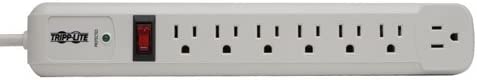 Tripp Lite 7 Outlet (6 Right Angle + 1 Transformer Outlet) Surge Protector Power Strip, 4ft Cord, Lifetime Limited Warranty & $25K INSURANCE (TLP74R) 7 Outlet Outlet