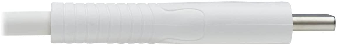 Tripp Lite Safe-IT USB-C to Lightning Charge Cable, Hospital-Grade Protection Cable (M/M), MFi Certified, White, 3.3 Feet / 1 Meter, 2-Year Warranty (M102AB-01M-WH)