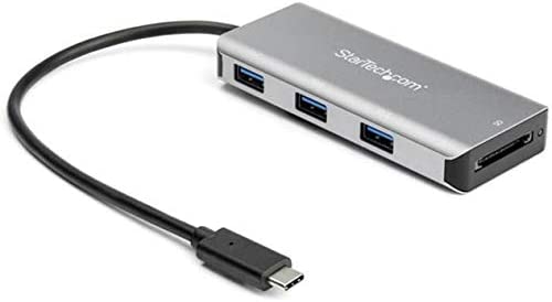 StarTech.com 3 Port 10Gbps USB C Hub with SD Card Reader - 3x USB-A & 1x SD Slot - Portable USB 3.1/3.2 Gen 2 Type C Adapter Hub - Laptop Hub - USB Bus Powered - Thunderbolt 3 Compatible (HB31C3ASDMB) 3 Port | w/ 3x USB-A | SD Card Reader