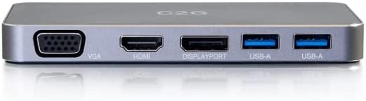 C2g/ cables to go C2G USB C MST Docking Station with HDMI, DP, VGA, 65W Power Delivery- 4K - for Notebook/Tablet/Smar
