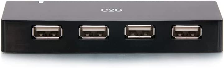 C2g/ cables to go 4-Port USB-A Hub with 5V 2A Power Supply