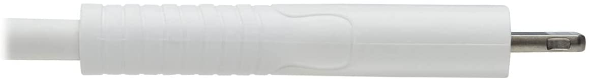 Tripp Lite Safe-IT USB-A to Lightning Charge Cable, Hospital-Grade Protection Cable (M/M), MFi Certified, White, 6.6 Feet / 2 Meters, 2-Year Warranty (M100AB-02M-WH)