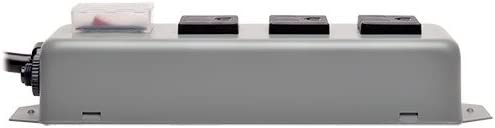 Tripp Lite 3 Outlet Waber Industrial Power Strip, 6ft Cord with 5-15P Plug (3SP),Gray 3 Outlet, 6ft Cord Power Strip