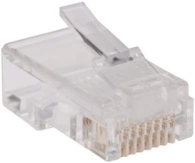 TRIPP LITE 100 Pack RJ45 Plugs for Flat Solid/Stranded Conductor Cable (N030-100-FL)