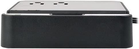 Tripp Lite 2 Outlet Surge Protector Charging Station, 4 USB Charging Ports, 6ft. Cord, $50K Insurance & Lifetime Warranty (TLP26USBB) 2 Outlet + USB + 6ft Cord Charging Station