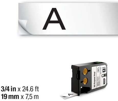DYMO 1868752 All-Purpose Labels for DYMO XTL Label Makers, 3/4" - Black on White