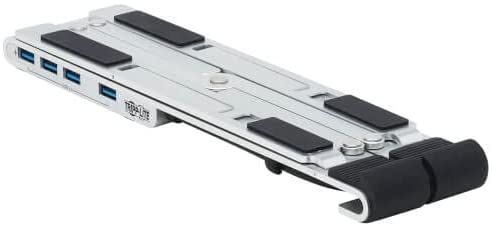 Tripp Lite Inclined Laptop Stand USB-C Hub Four USB-A Ports, USB 3.2 Gen 1, 5 Gbps Data Transfer, 100W Power Delivery Charging 20V 5A, Sturdy Adjustable/Foldable Stand, 1-Year Warranty (U460-ST4-4A-C) Laptop Stand Hub