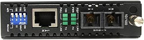 StarTech.com 10/100 Mbps Multi Mode Fiber Media Converter SC - Up to 1.2 miles/2km (ET90110SC2) Chassis Mount 2km | 10/100 Mbps