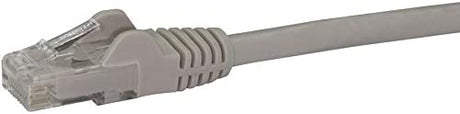 StarTech.com 12ft CAT6 Ethernet Cable - Gray CAT 6 Gigabit Ethernet Wire -650MHz 100W PoE RJ45 UTP Network/Patch Cord Snagless w/Strain Relief Fluke Tested/Wiring is UL Certified/TIA (N6PATCH12GR) Gray 12 ft / 3.6 m 1 Pack