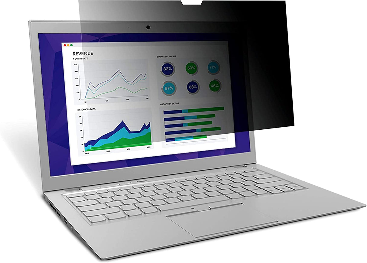 3M Laptop Screen Privacy Filter for 13.3 inch Monitors - Black - Full-Screen Touch - Widescreen 16:9 - PF133W9E - Dealtargets.com