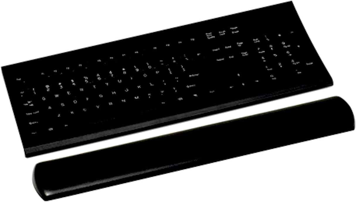 3M™ Large Gel Wrist Rest For Keyboards, 19"H x 0.8"W x 2.8"D, Black - Dealtargets.com