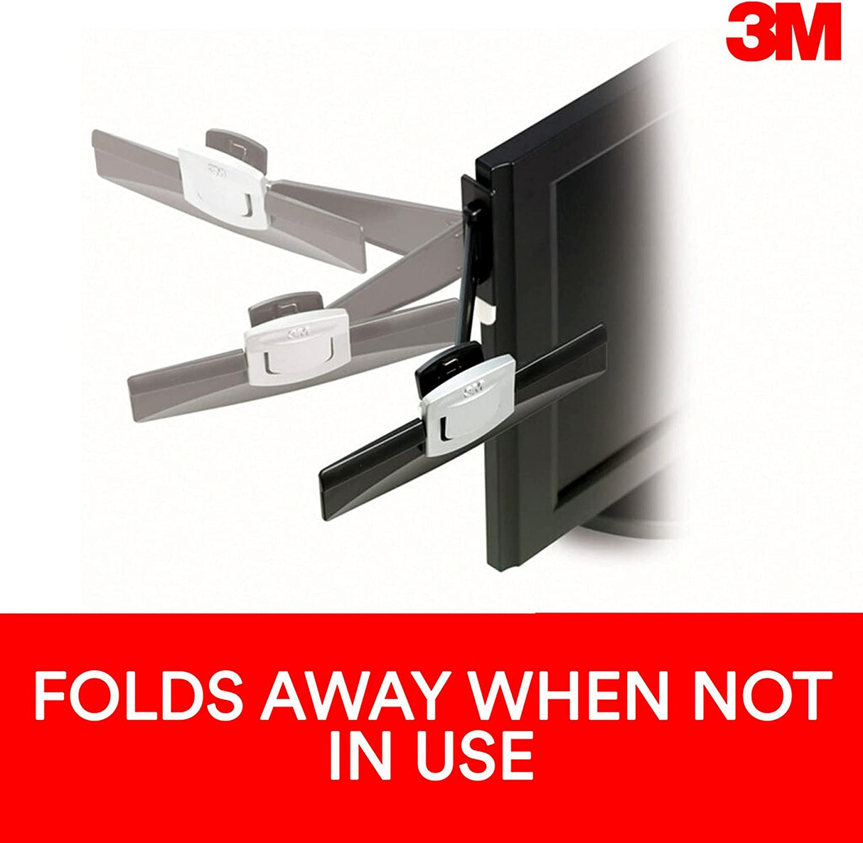 3M Monitor Mount Document Clip Copy Clip, Mounts Right or Left with Command™ Adhesive, Use on Monitors and Laptops for Easy Viewing and Reduced Clutter, Holds up to 30 Sheets, Black (DH240MB) - Dealtargets.com