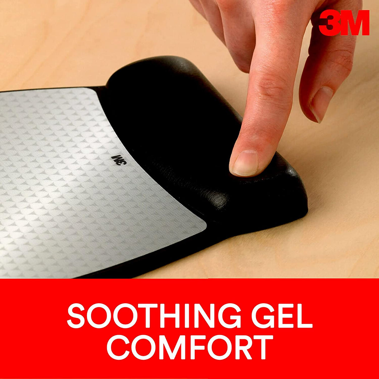 3M Precise Mouse Pad with Gel Wrist Rest, Soothing Gel Comfort with Durable, Easy to Clean Leatherette Cover, Optical Mouse Performance and Battery Saving Design, 9.2" x 8.7", Black (MW310LE) Vertex 8.7" x 9.2" Mouse Pad - Dealtargets.com