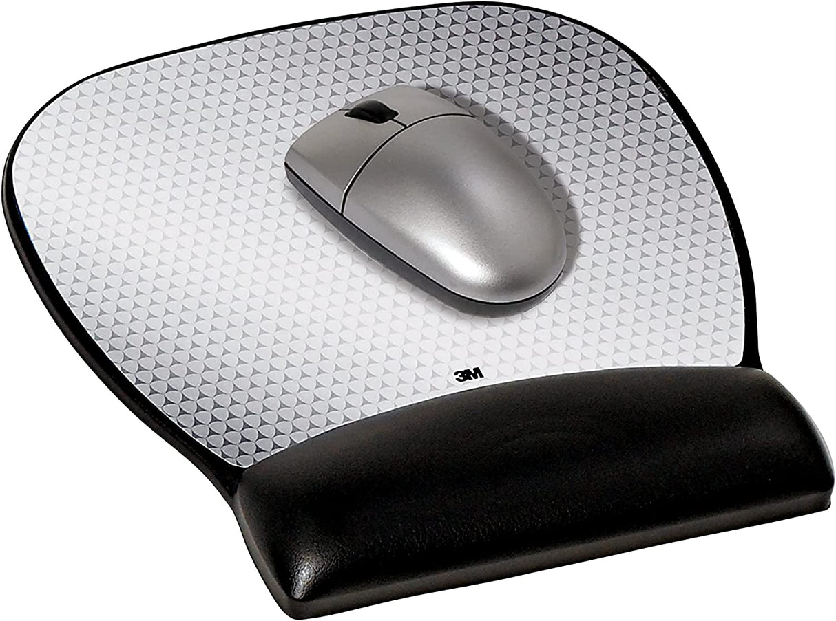 3M Precise Mouse Pad with Gel Wrist Rest, Soothing Gel Comfort with Durable, Easy to Clean Leatherette Cover, Optical Mouse Performance and Battery Saving Design, 9.2" x 8.7", Black (MW310LE) Vertex 8.7" x 9.2" Mouse Pad - Dealtargets.com