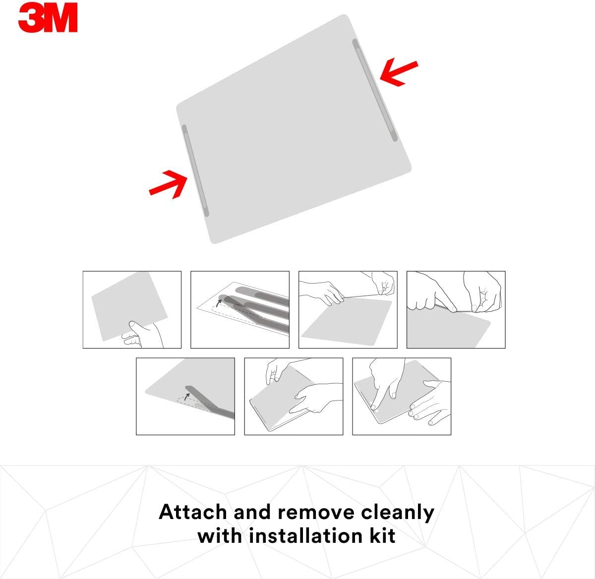 3M Privacy Filter for Apple iPad Air 1/2/Pro 9.7 Tablet - Landscape (PFTAP002) Apple iPad Air 1/2/Pro 9.7 Landscape Black Privacy - Dealtargets.com