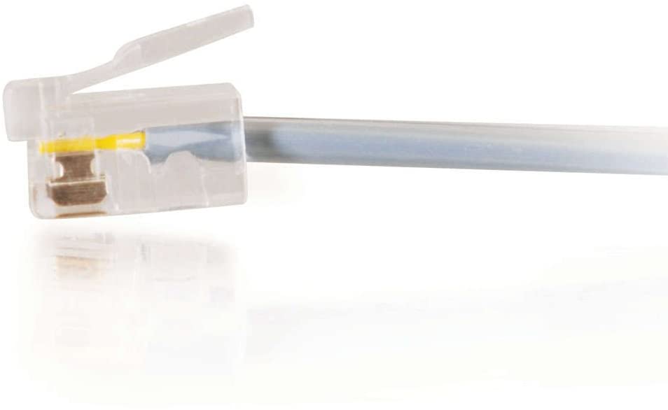 C2g/ cables to go C2G 09594 RJ11 Modular Telephone Cable, Gray (75 Feet, 22.86 Meters)
